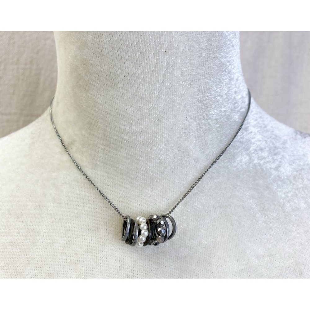 AEO American Eagle Outfitters Silver tone charm necklace